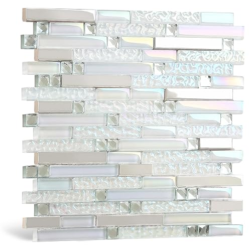 Blujellyfish Glass Metal Tile TSTNB01