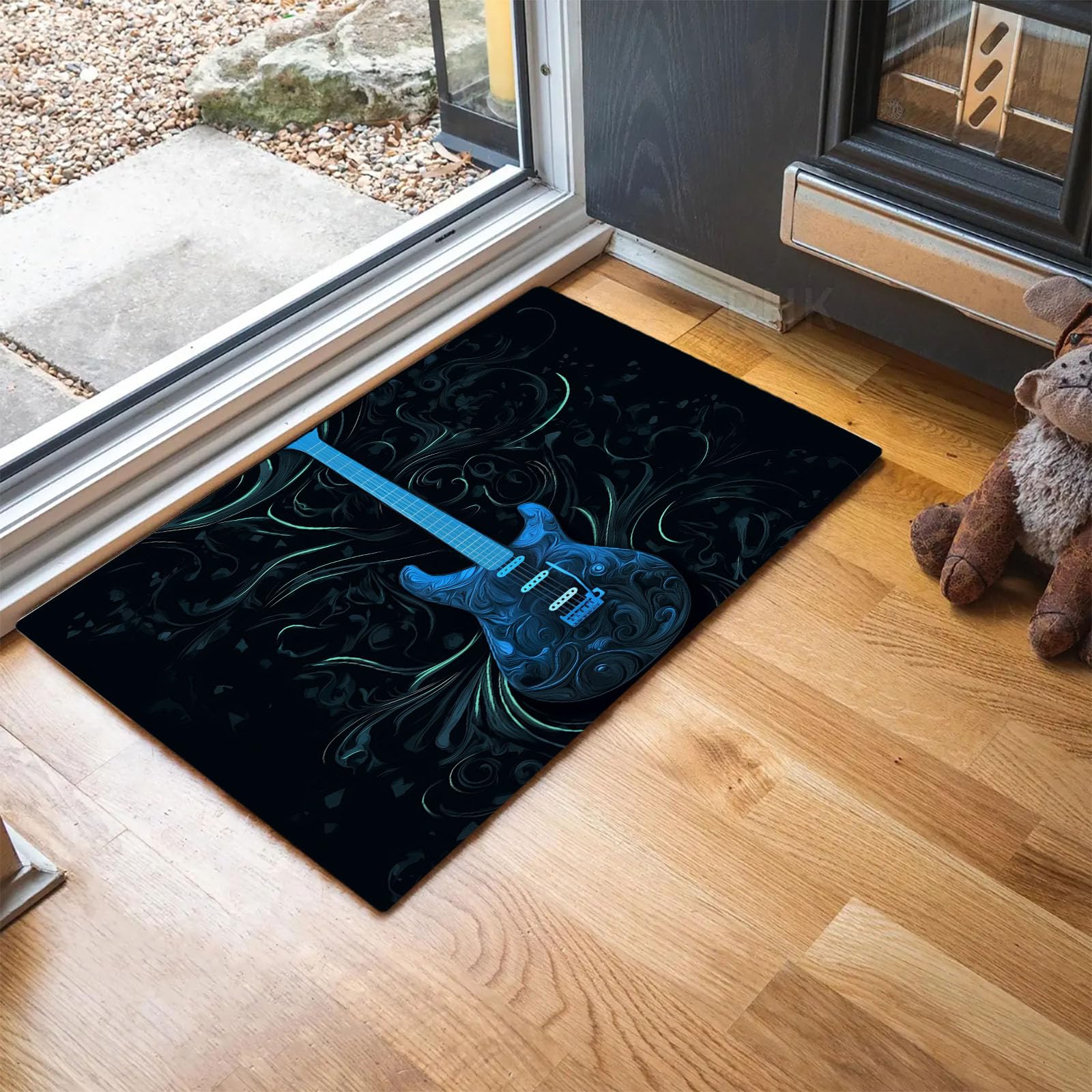 Paillasson Intérieur Indigo haut de gamme tapis guitare électrique moderne