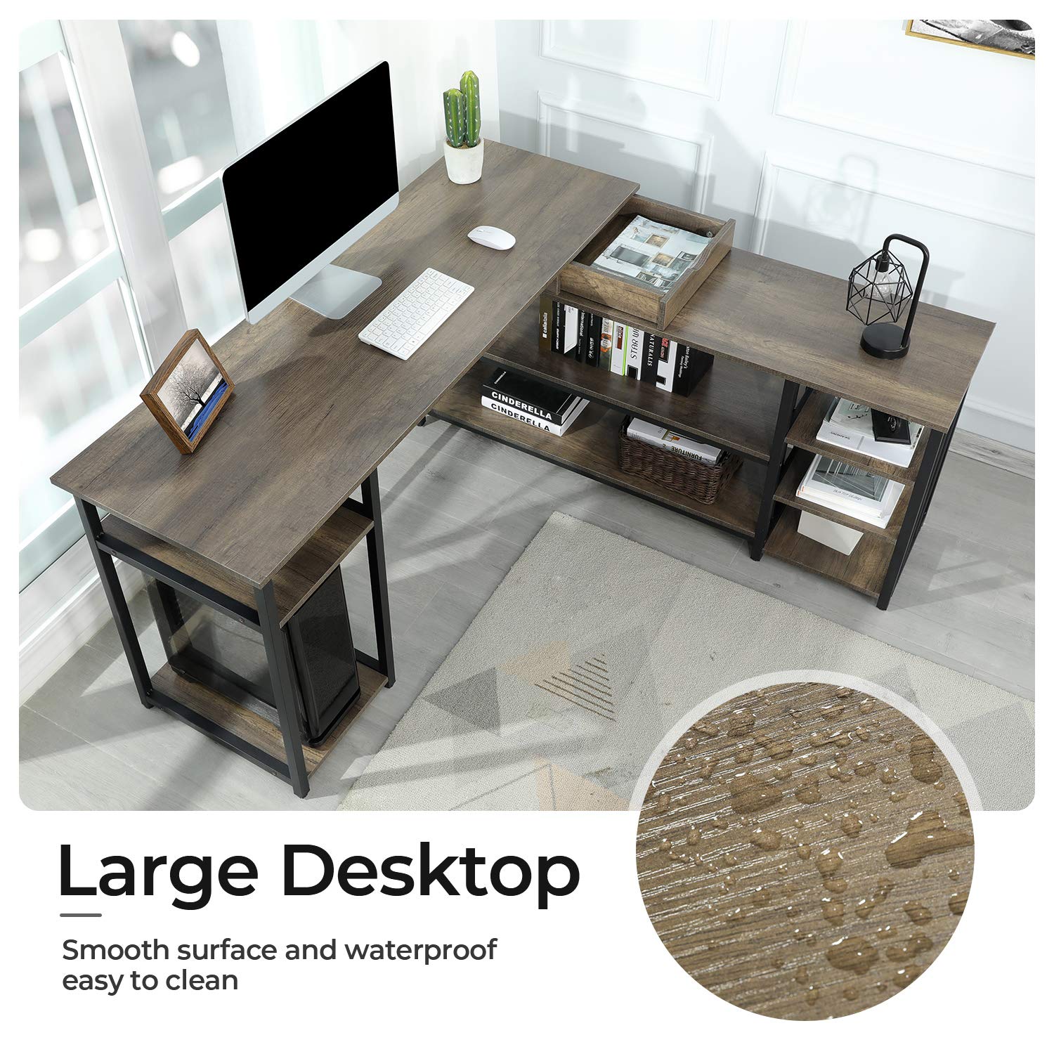 Sedeta L Shaped Computer Desk