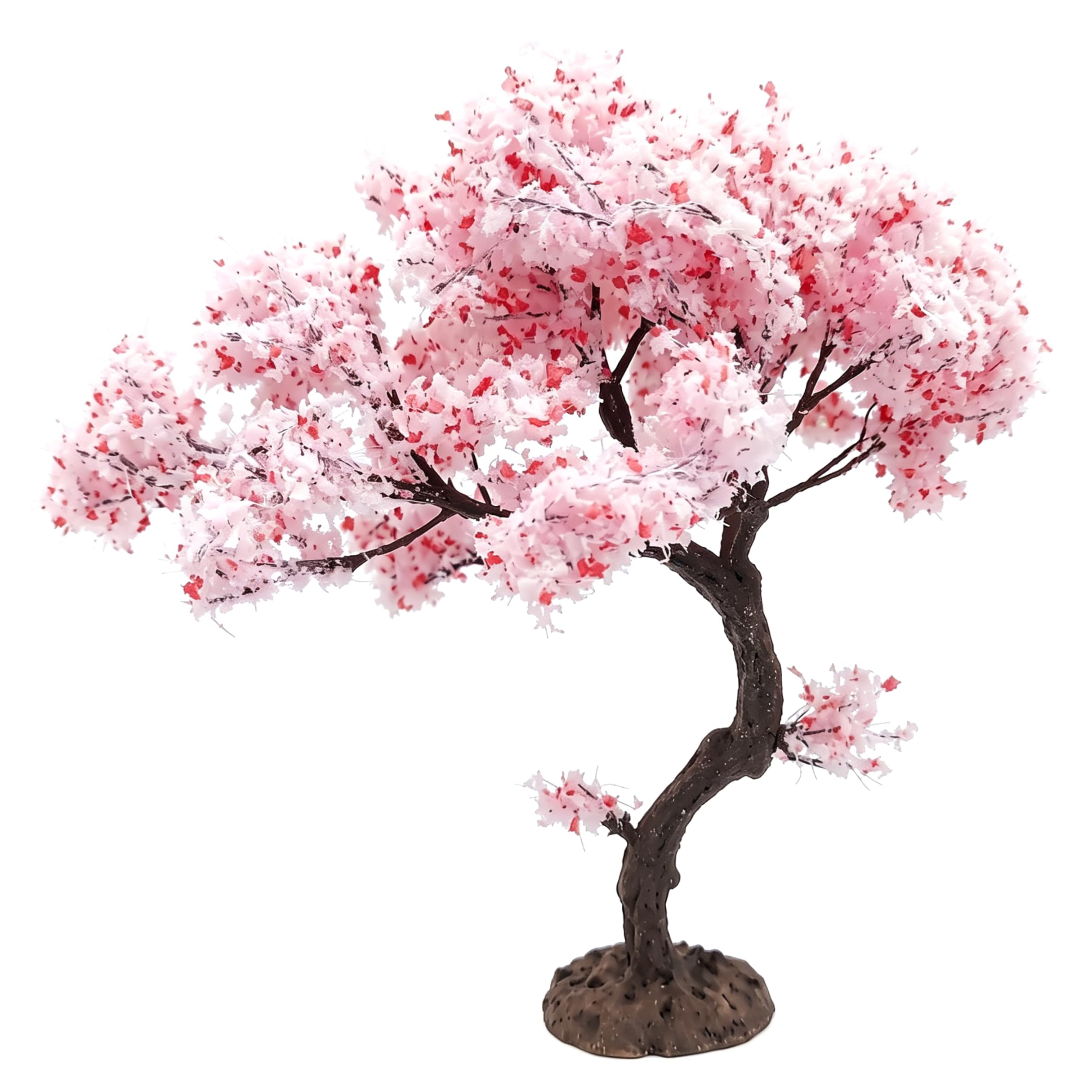 Árbol de flor de cerezo artificial para resolver la falta de color en dioramas y maquetas