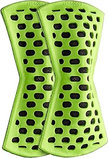Shoe Deodorizer and Odor Eliminator, Natural Coconut, Nontoxic Coconut Activated Charcoal, Natural Air Fresheners, Moisture & Odor Absorber for Shoe (Green, 1-Pair)