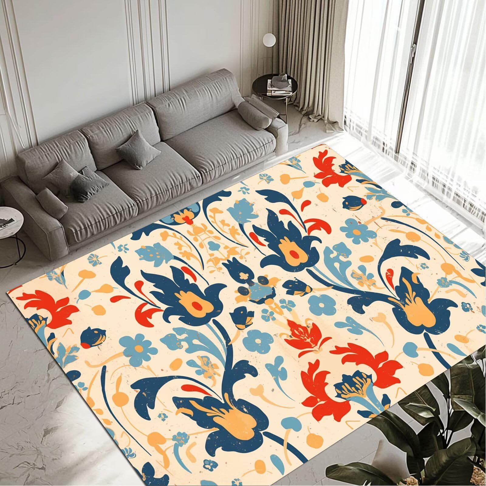 Tapis lavable rug imperméable et antidérapant pour entrée