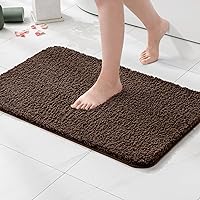 Vista 105 de MIULEE Alfombras de baño naranjas en forma de U, de microfibra suave y absorbente, antideslizantes, de secado rápido, esponjosas, para base
