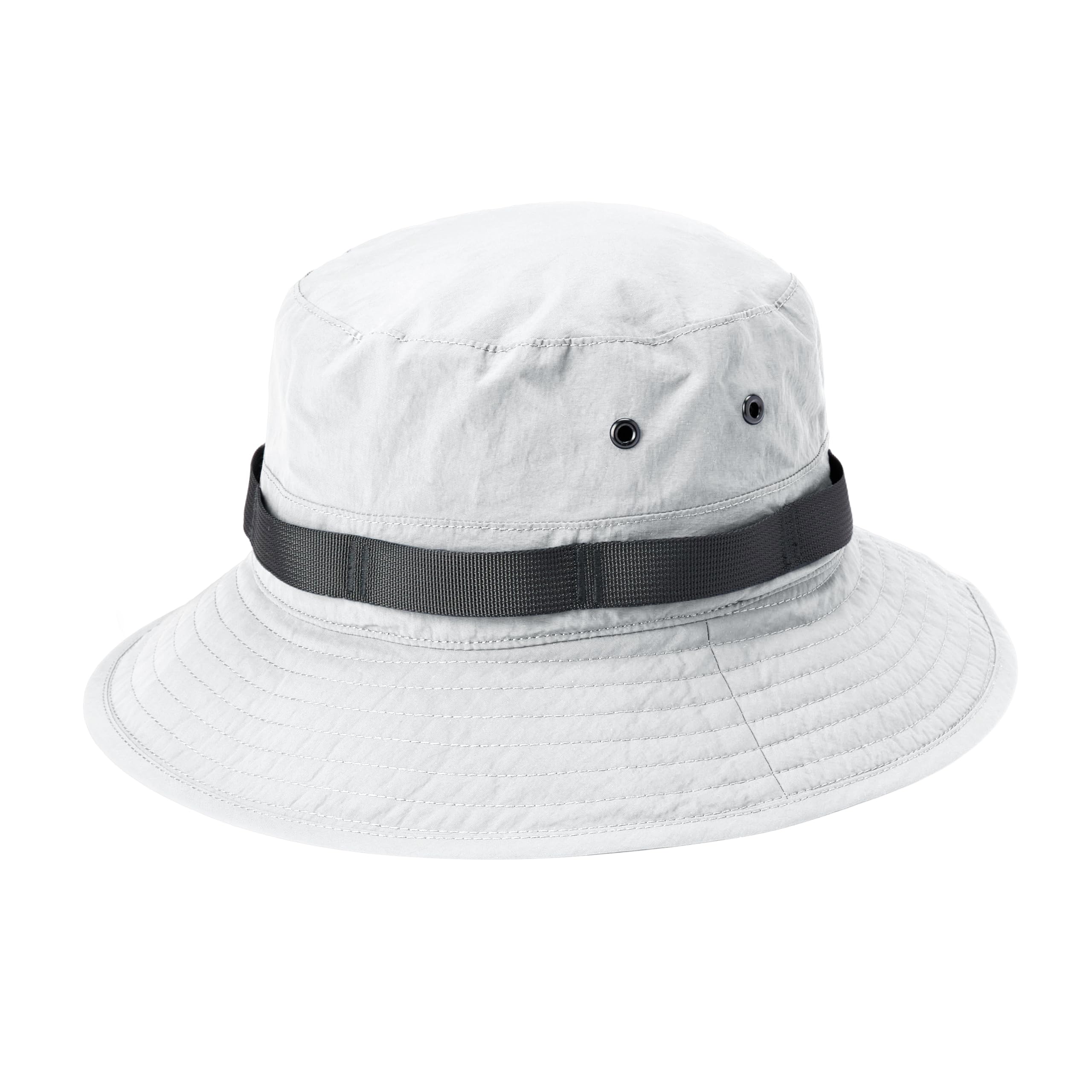 Amazon Essentials Men's Wide Brim Sun Hat, White, L-XL
