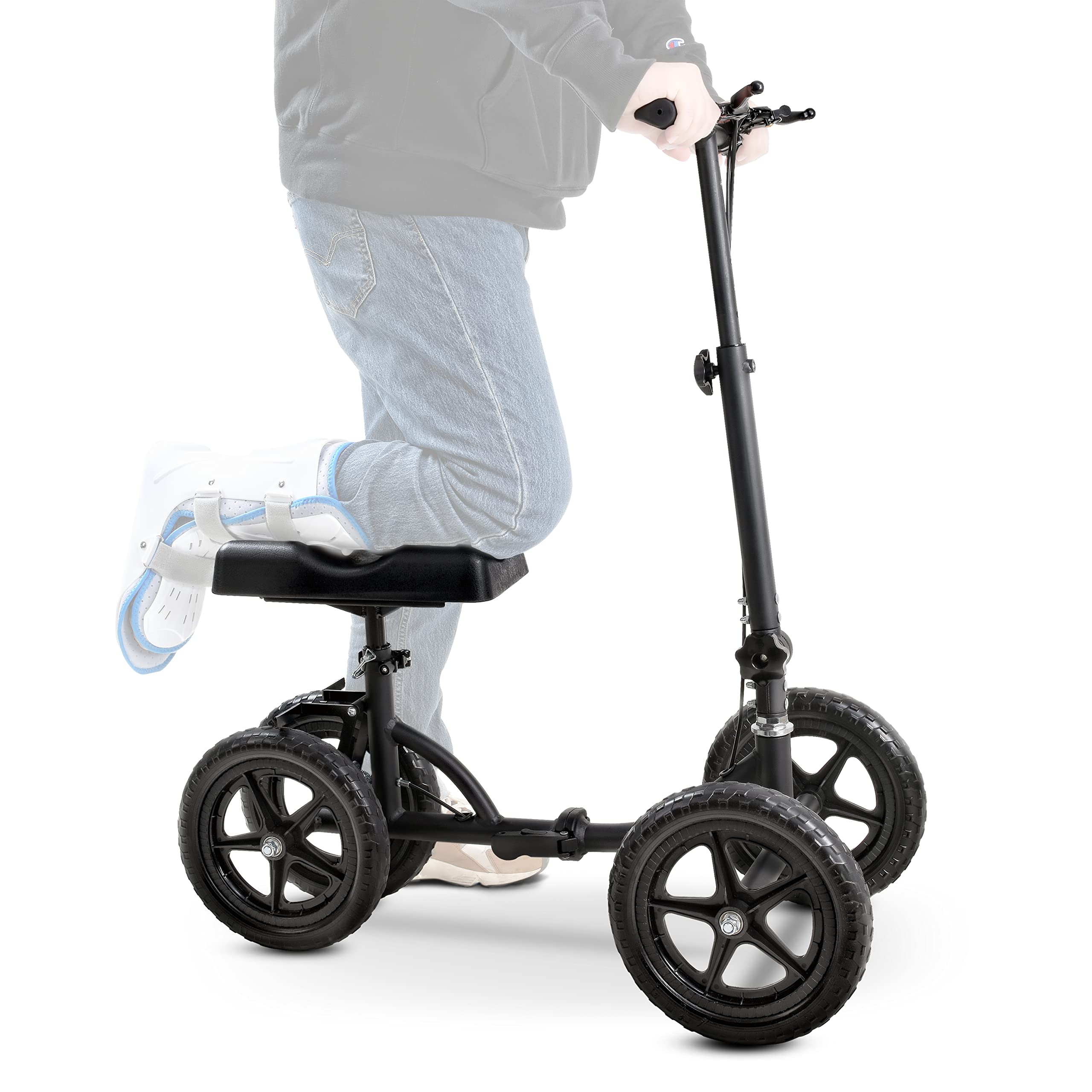 Buy SuperHandy Folding Knee Walker Steerable Rolling Knee Scooter