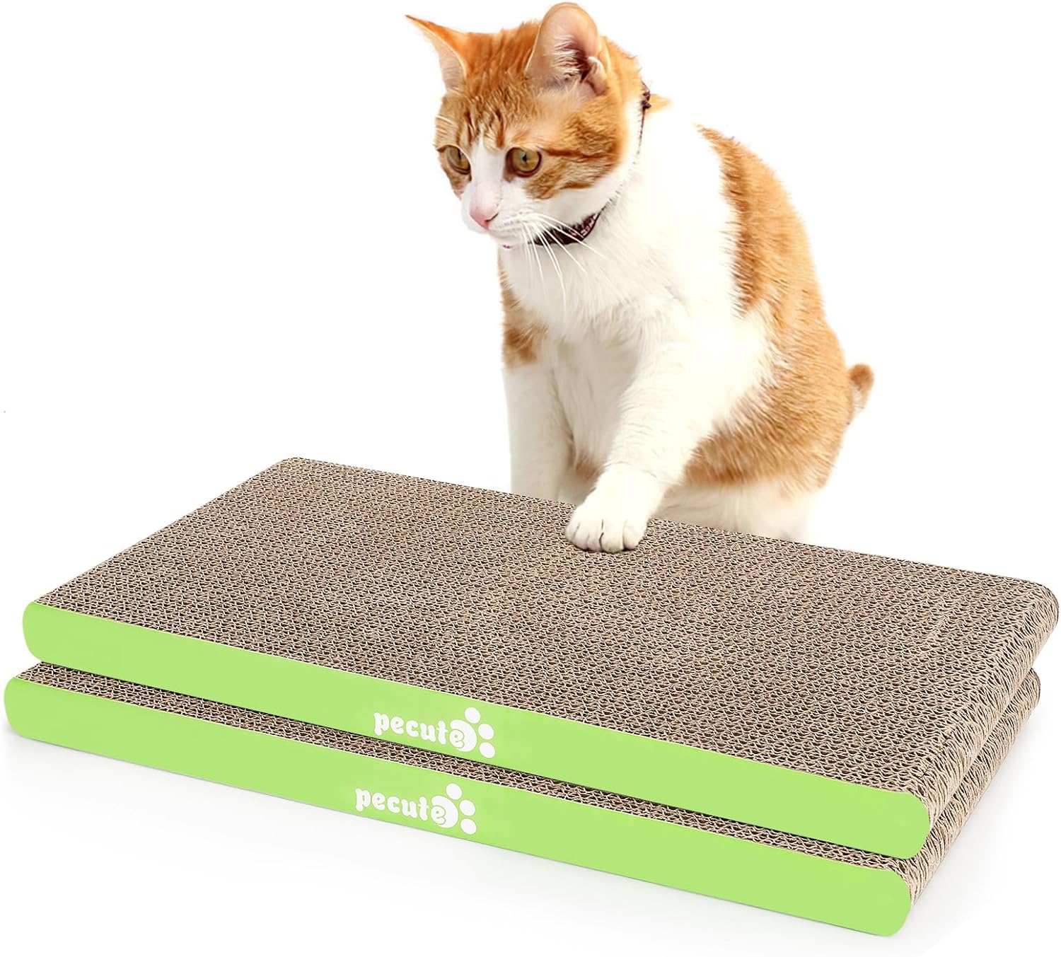 Pecute Cat Scratcher Cat Scratching Boards Replacement 2 Pack, Kitty
