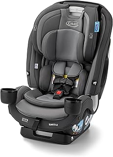 Graco SlimFit3 LX 3-in-1 Slim Car Seat, Rear Facing, Forward Facing to Highback Booster Car Seat, Kunningham