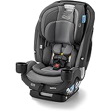 Graco SlimFit3 LX 3-in-1 Slim Car Seat, Rear Facing, Forward Facing to Highback Booster Car Seat, Kunningham
