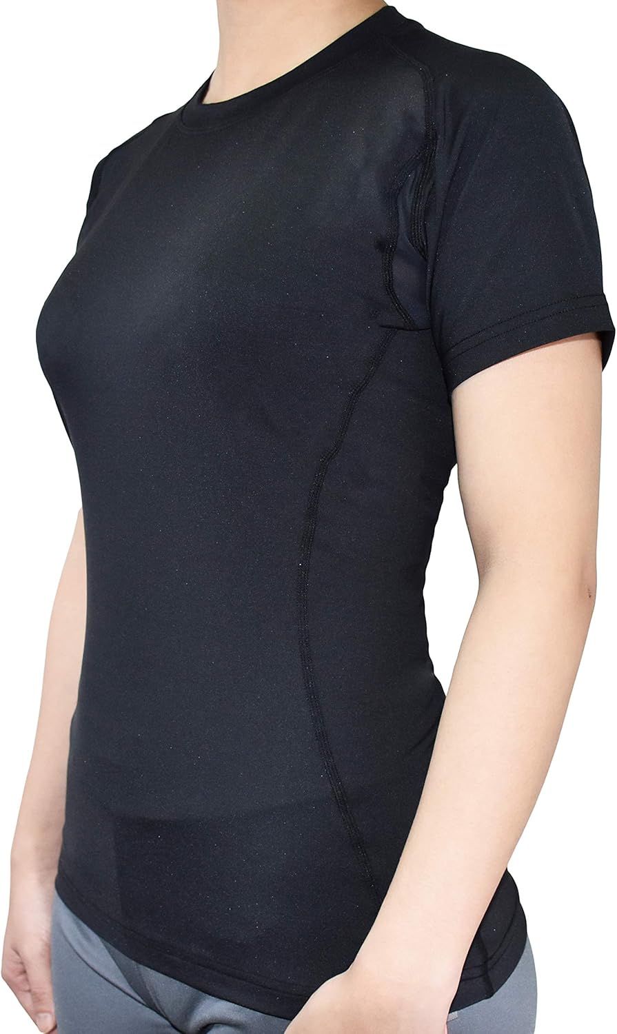 Vital Salveo-Germanium Women Compression Short Sleeve T-Shirts Cool Dry for Athletic Sports wear