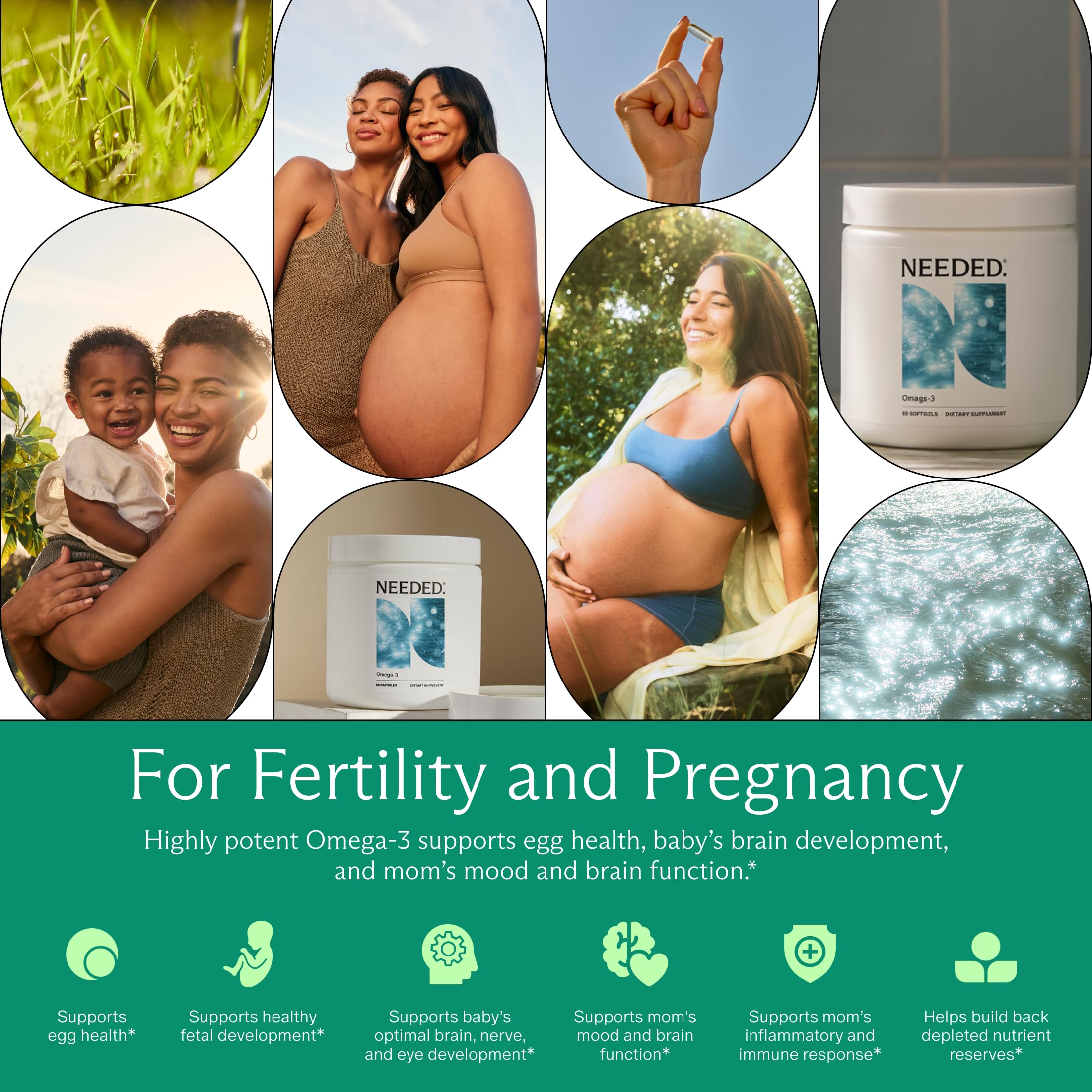Needed.® Prenatal Omega-3, 1000mg DHA, 1000mg EPA — Amazon image 4