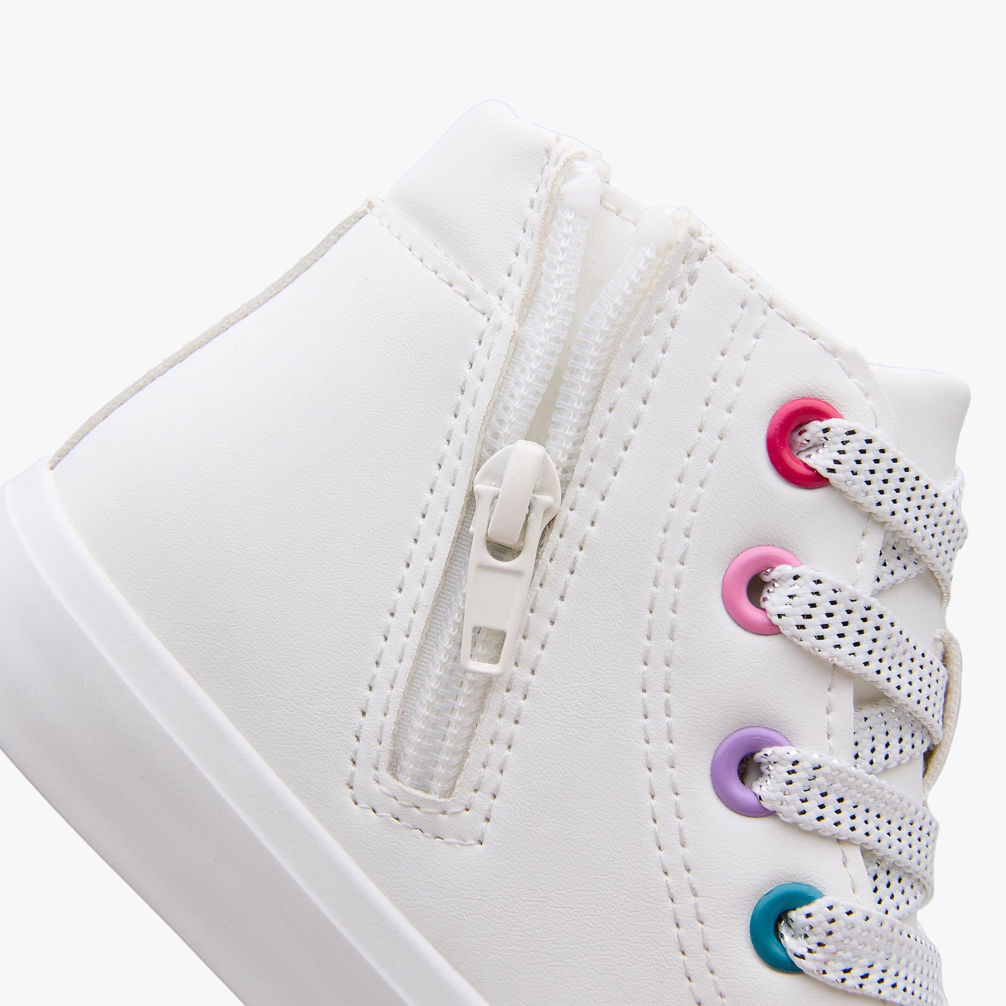 Weestep Zapatos de lona con purpurina para niña