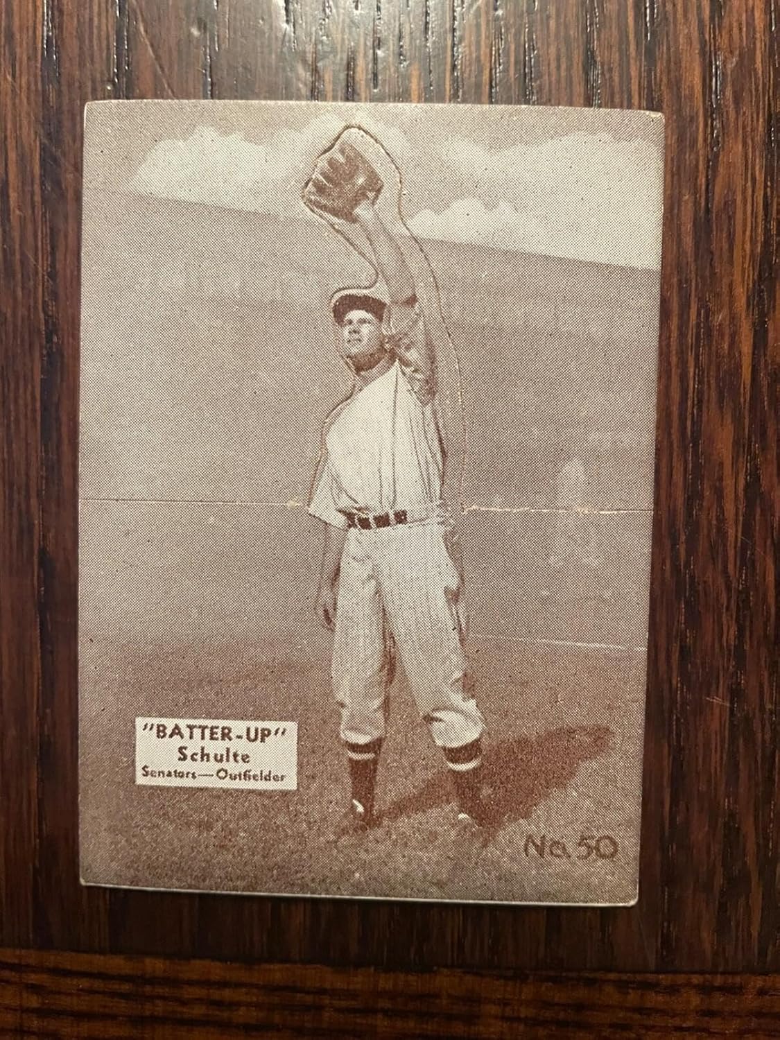 1934 Batter Up #50 Fred Schulte Washington Senators Baseball Card Ex+ - Sports Memorabilia