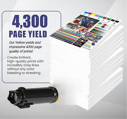 Miniatura 3 de Ampro Cartucho de tóner OEM rediseñado para Xerox Phaser 6510Workcentre 6515 amarillo de alta capacidad (4300 páginas) - 106R03692 - Amarillo