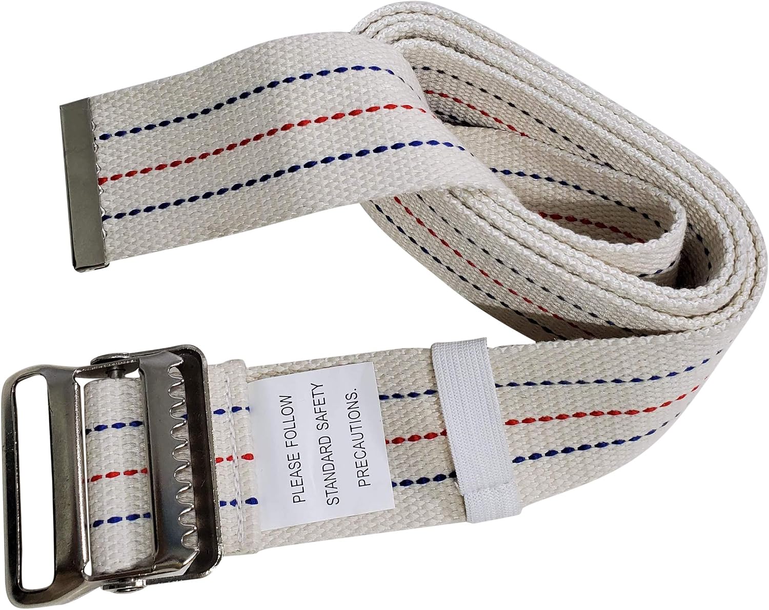 Transfer Gait Belt with Metal Buckle 1 Loop Beige 60 inch. Recommended Nurse CNA Physical Therapy
