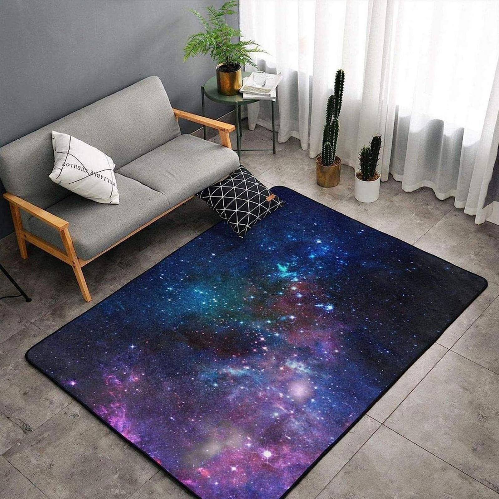 Tapis 3D Voie Lactée 180x280 cm grand format de sol pour salon