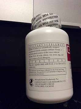 Cardiovascular Research Lithium Orotate - 90 Capsules
