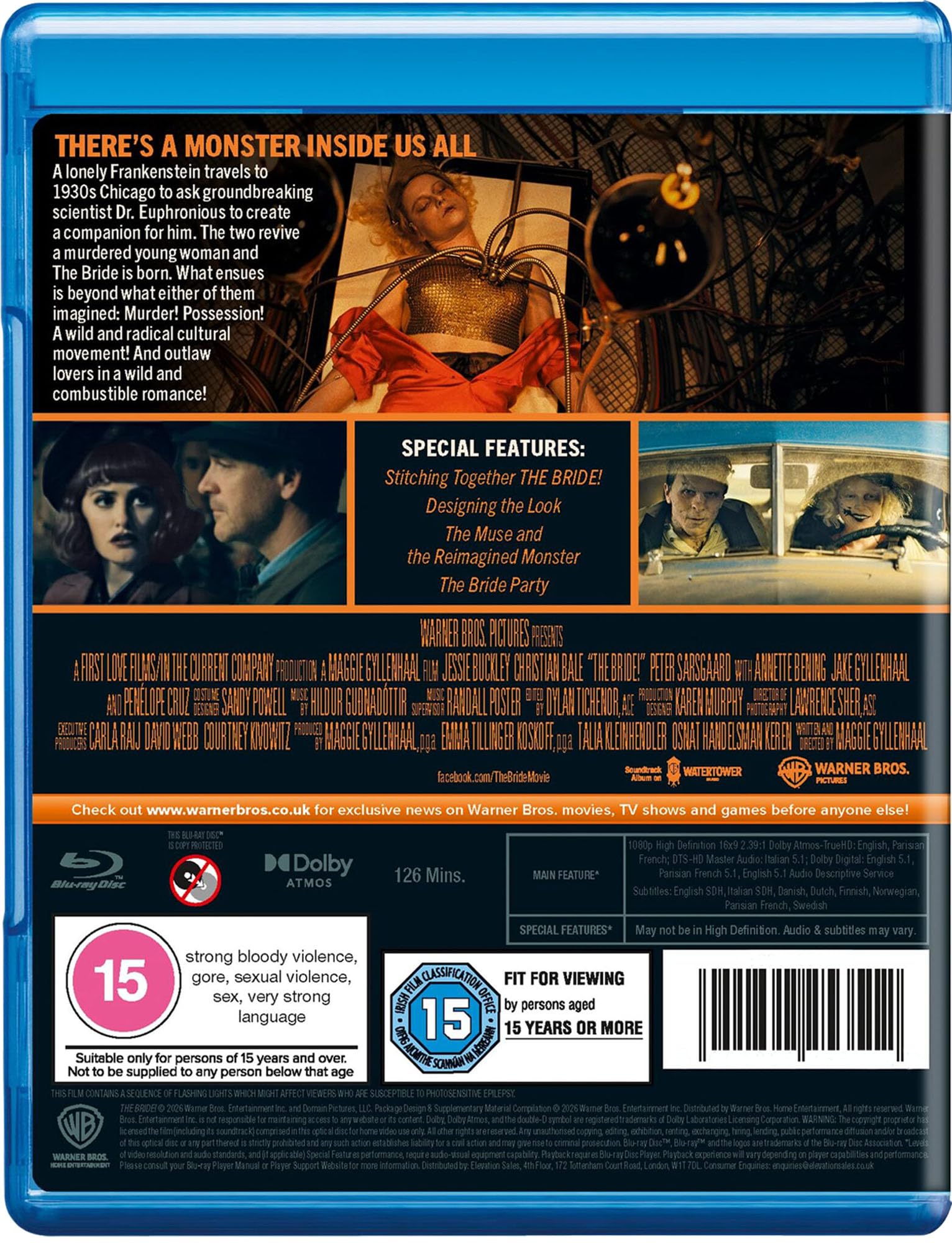 The Bride! (Special Features) [Blu-ray] [Region Free]