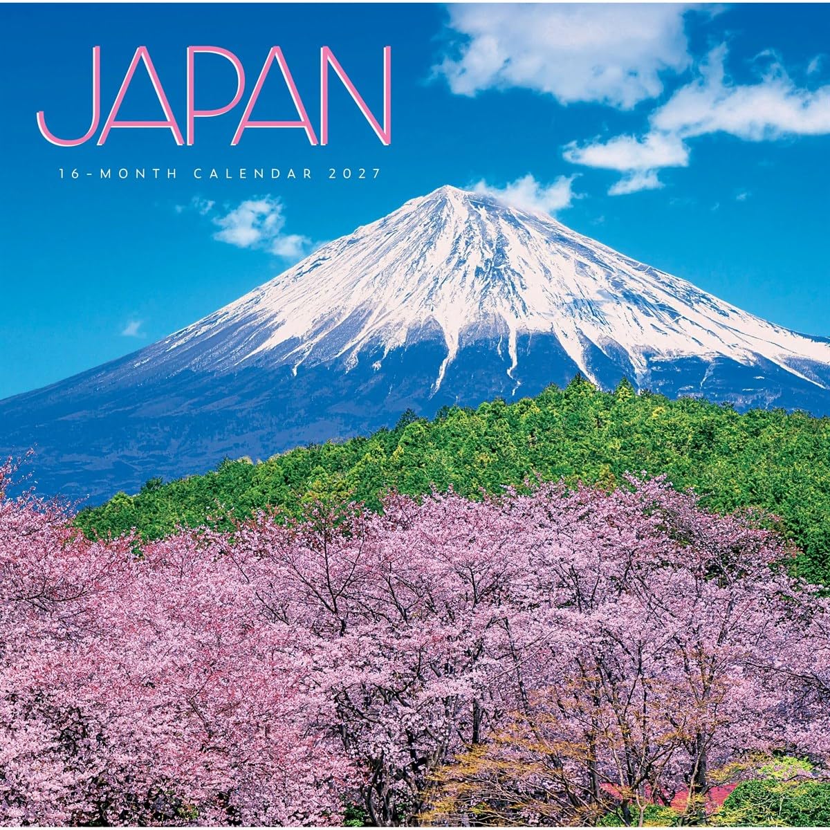 Carousel Worldwide Japan 2027 Square Wall Calendar, 12-Month Calendar, Traditional & Modern Japanese Scenes