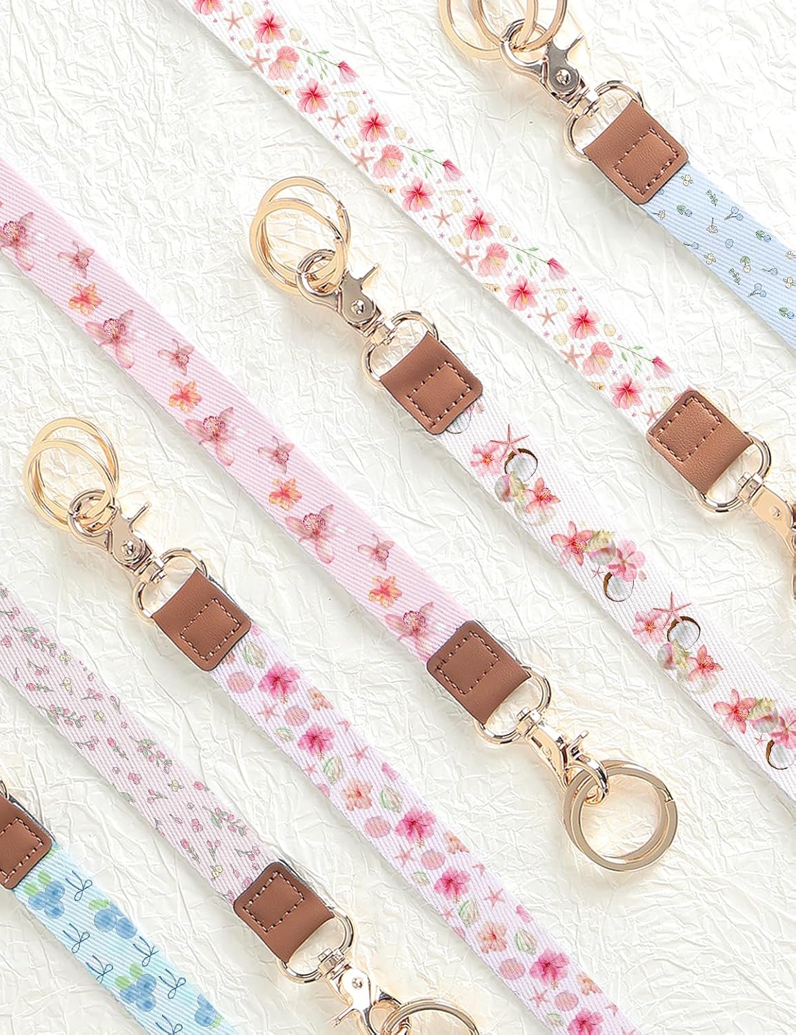 Lanyards for ID Badges, Cute Lanyard for Keys with Metal Hook Long Neck Keychain Strap for Women - Image 6