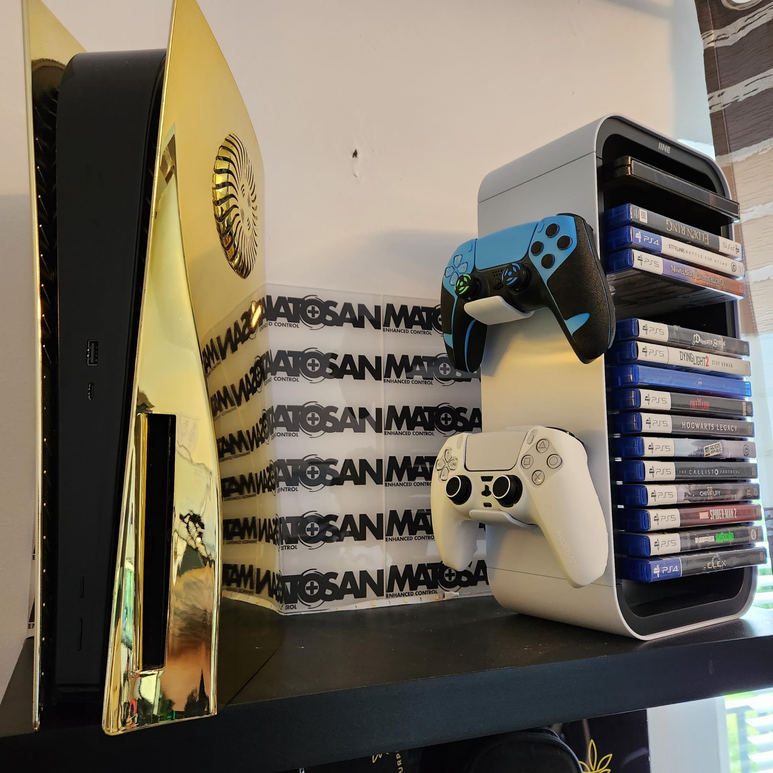 MatoSan® Funda para Mando de PS5 con Agarre – Funda y Cubierta de, Funda Antideslizante para un Mejor Control – Incluye Tapas de Agarre precisas, Ideal para Accesorios de Controlador PS5