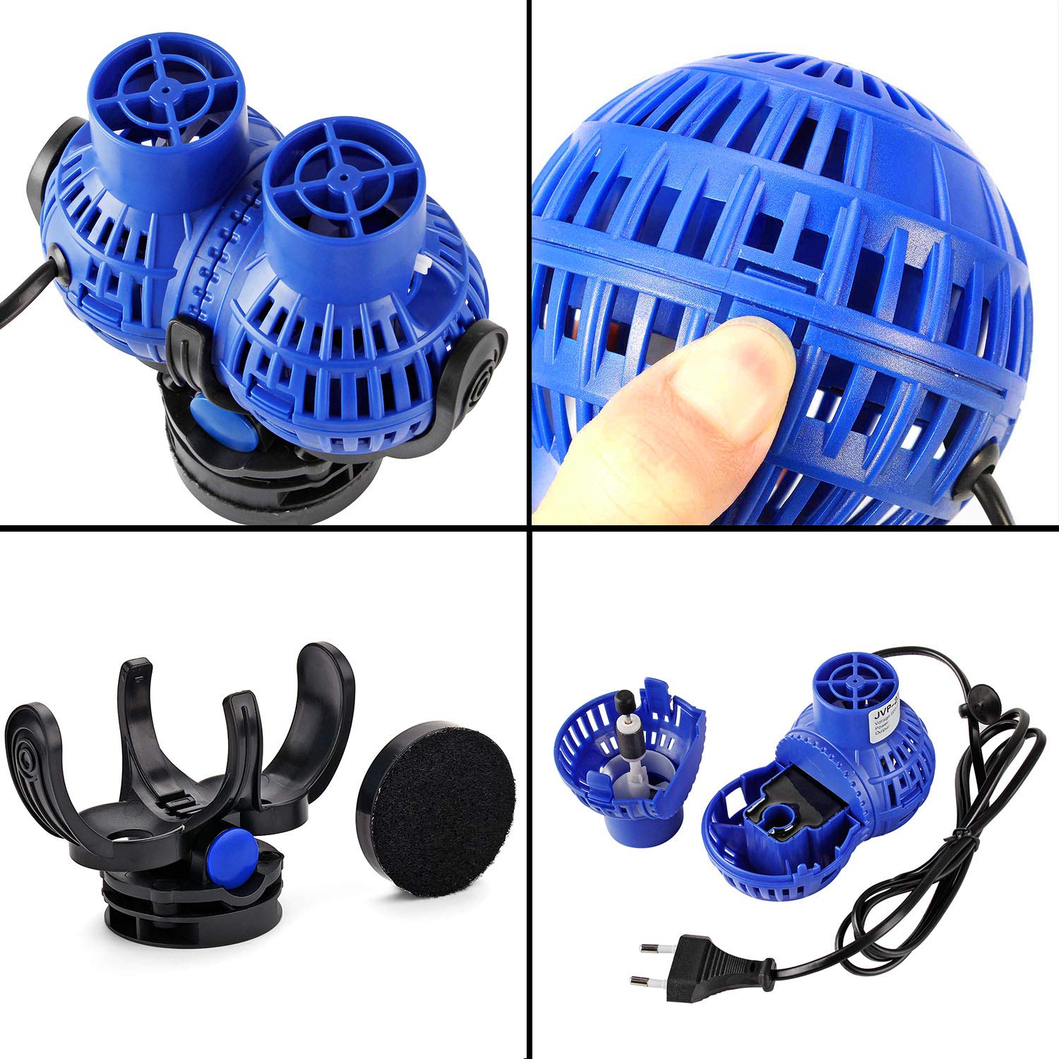 EXLECO JVP-230 - Bomba de mezcla de 6000L/H 8 vatios bomba de ondas para acuario, 80~100 cm bomba de circulación para agua dulce y salada