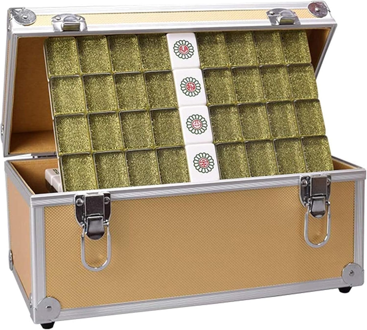 ジャンボ牌・高級麻雀牌セット フルセット 箱付き 点棒・サイコロ付き IED