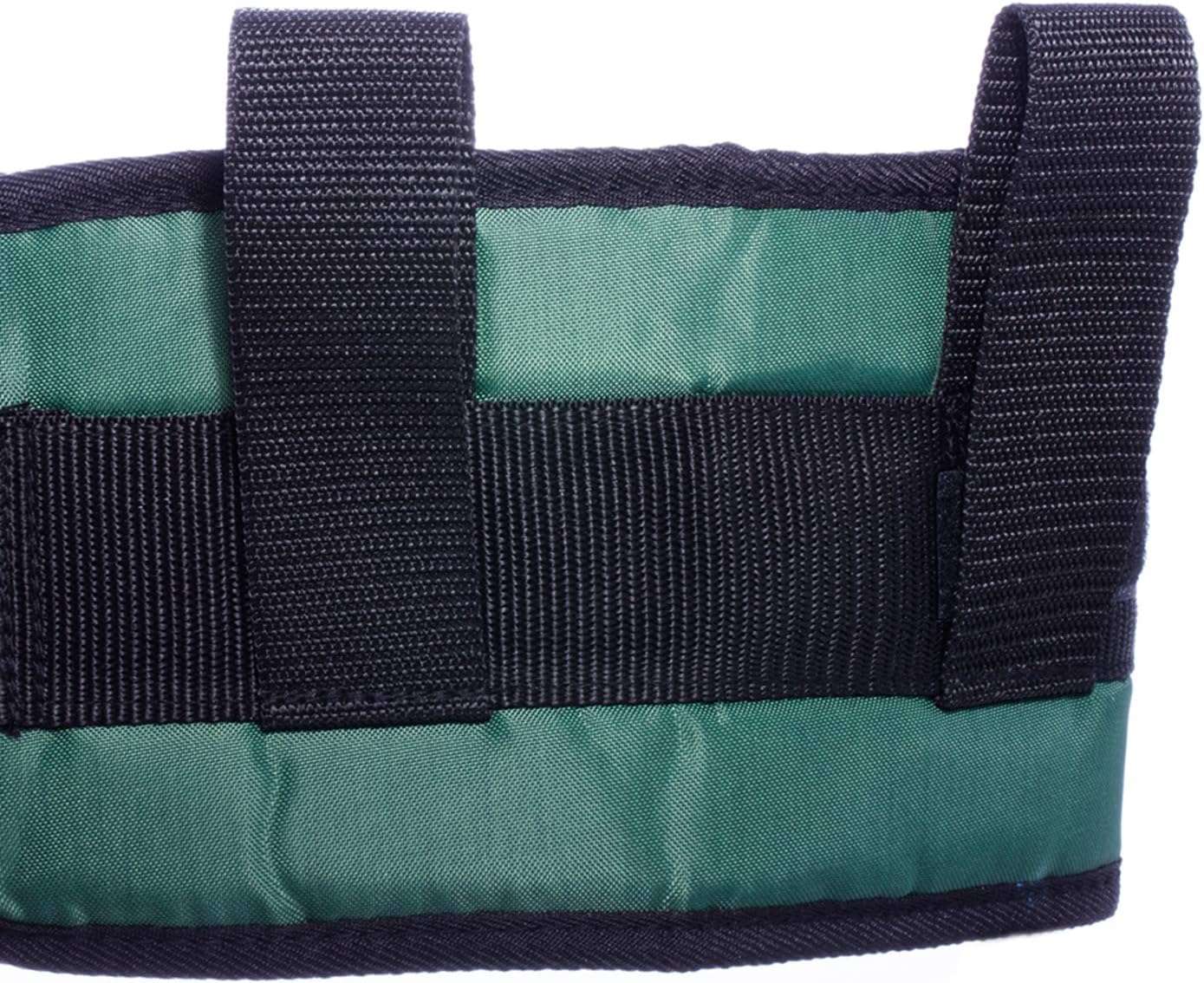 COW&COW Padded Gait Belt with 4 Handles and Quick Release Buckle 5.5 inchs(Green, M/28inches-48inches) : Health & Household