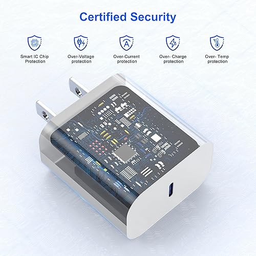 Miniatura 5 de Cargador de Apple Watch, cargador USB C rápido 2 en 1 mejorado para iPhone 15 certificado Apple MFi, cable de carga magnético de 6 pies con bloque