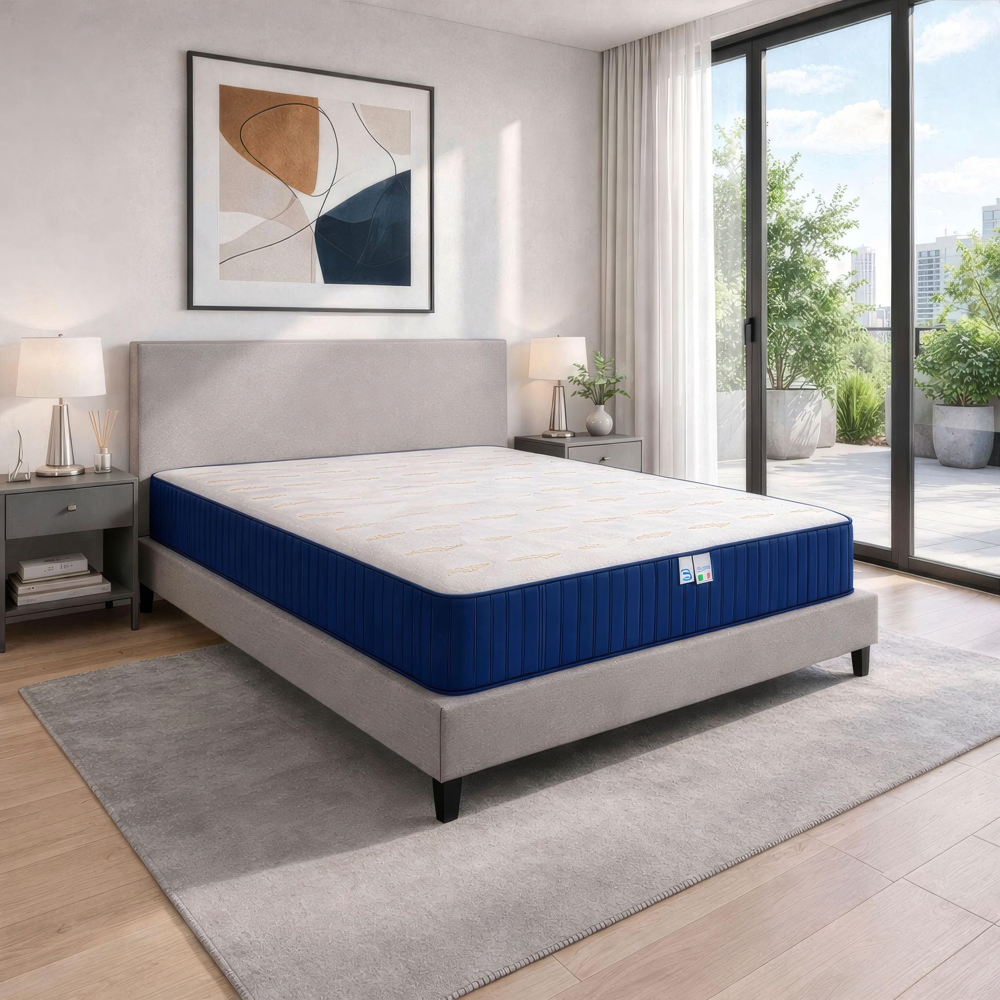 Baldiflex Materasso a Molle 20 cm, Matrimoniale 160x190 cm, RelaxOne Molle 20, Sostegno Dinamico, Ortopedico Anallergico e Antibatterico, 100% Made in Italy