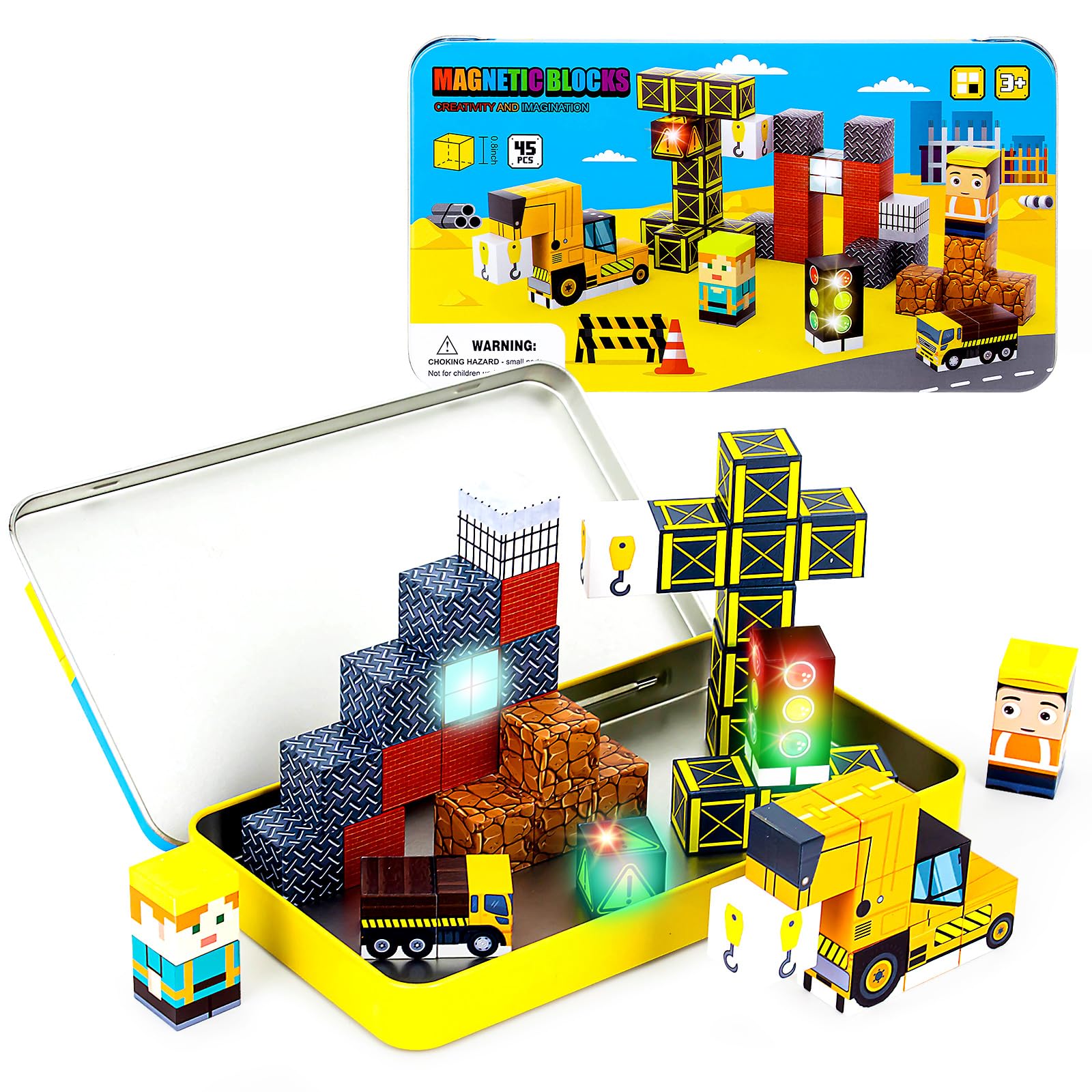 Amazon.co.jp: トラベルマグネットブロック 45個 おもちゃ 幼児の誕生
