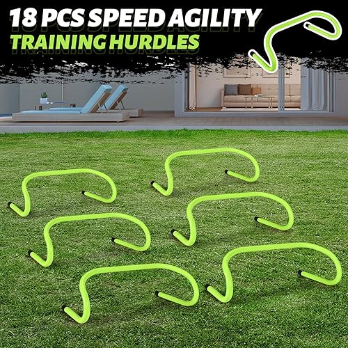 Miniatura 7 de 18 unidades de entrenamiento de velocidad de 6 pulgadas, obstáculos de entrenamiento de agilidad, obstáculos de entrenamiento duradero, agilidad