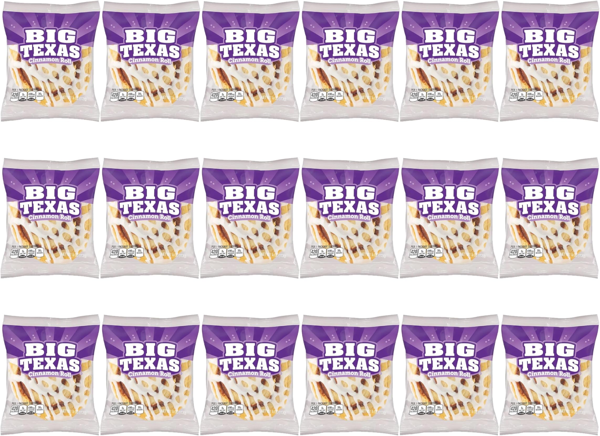 Big Texas Cinnamon Rolls (18 Count)