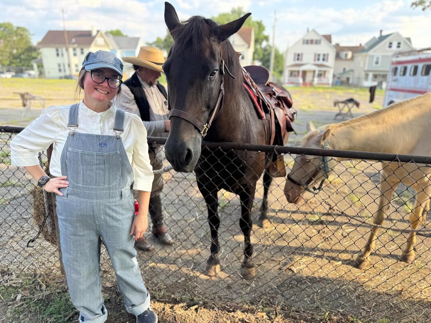 Train Conductor Hat Railroad Engineer Hat Suitable for Matching Denim Overalls for Men and Women - Image 7