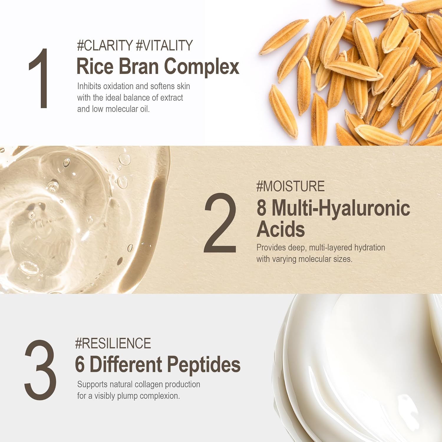 HAYEJIN RiceFila Cleansing Foam - Rice Water Face Wash with Ceramides & 6 Peptides - Gentle Moisturizing Foaming Facial Cleanser - Vegan & Hypoallergenic Korean Skincare 3.38 fl oz - Image 4