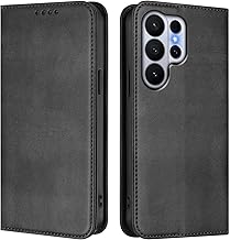 GOGME Samsung Galaxy S26 Ultra 5G Case, RFID Protection Leather Wallet Case, Flip Case with Stand and Card Slots - Black