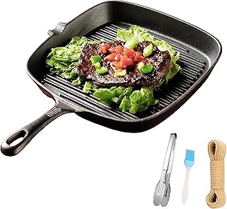Cast Cast Iron Square Grill Pan