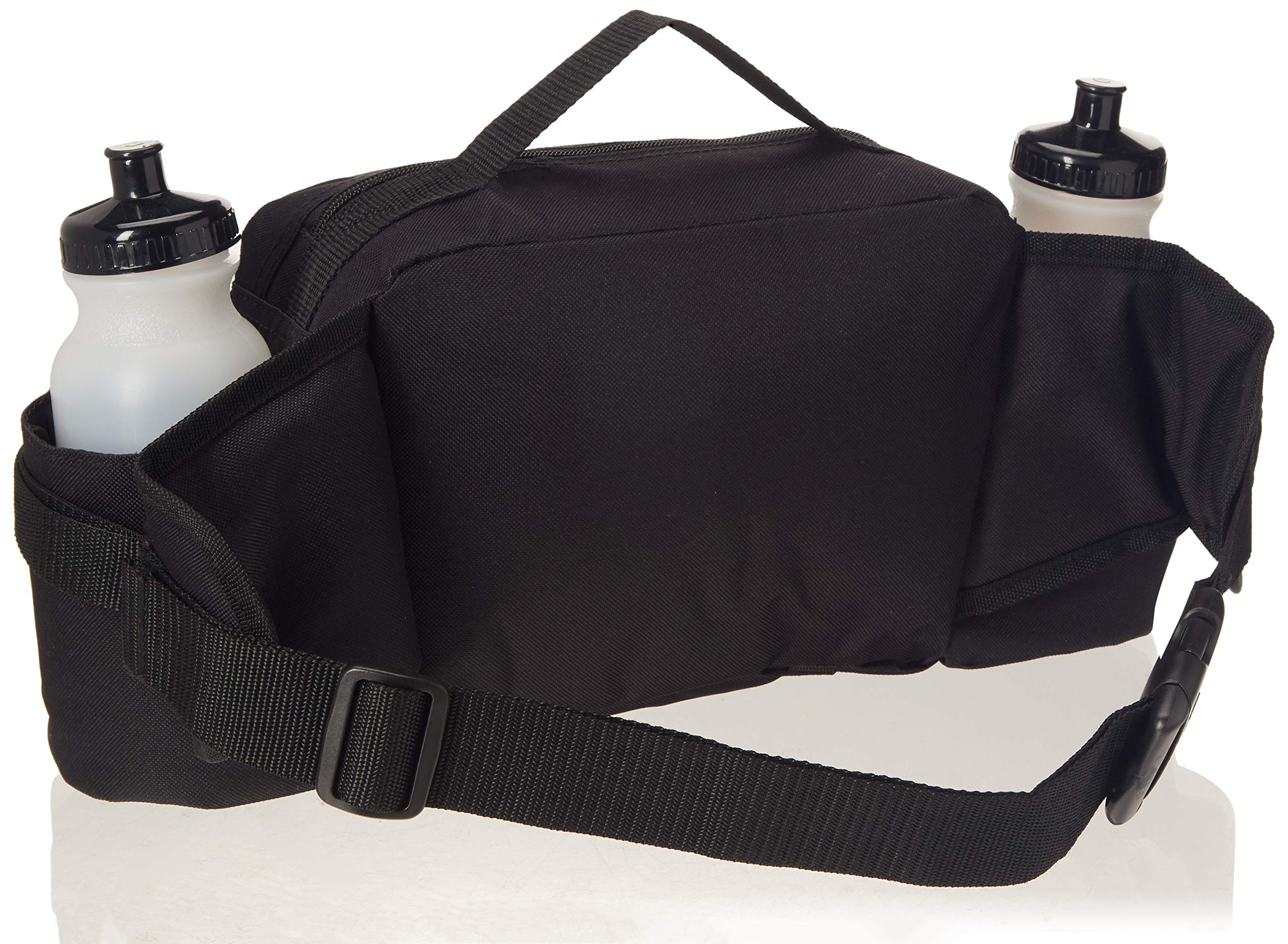 Sac banane de sport - porte bouteilles - QX515 - noir - Sac banane