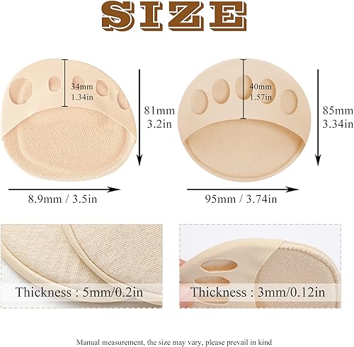 Miniatura 2 de Almohadillas metatarsianas para el antepié, para mujer, zapatos de tacón alto, tela de panal de abeja, almohadillas suaves para el antepié,