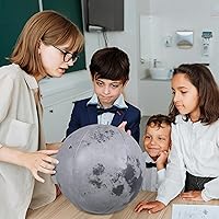 Vista 7 de Jet Creations Space Theme Inflatable Moon Ball, 12” After Inflated Earth’s Natural Satellite, Educational Toy, Beachball, Pool Fun, Party