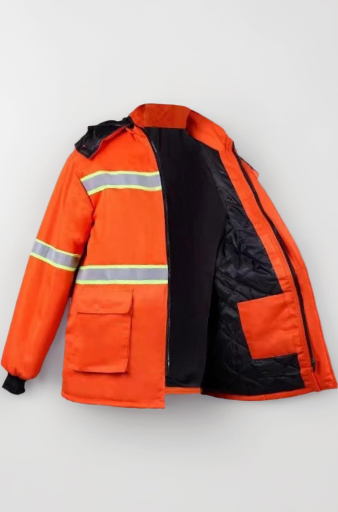 Safe Jacket High Visibility Removable Hood Multi Pockets Construction Coat S|Clothing, Shoes & Accessories | Coats & Jackets|1 Jacket