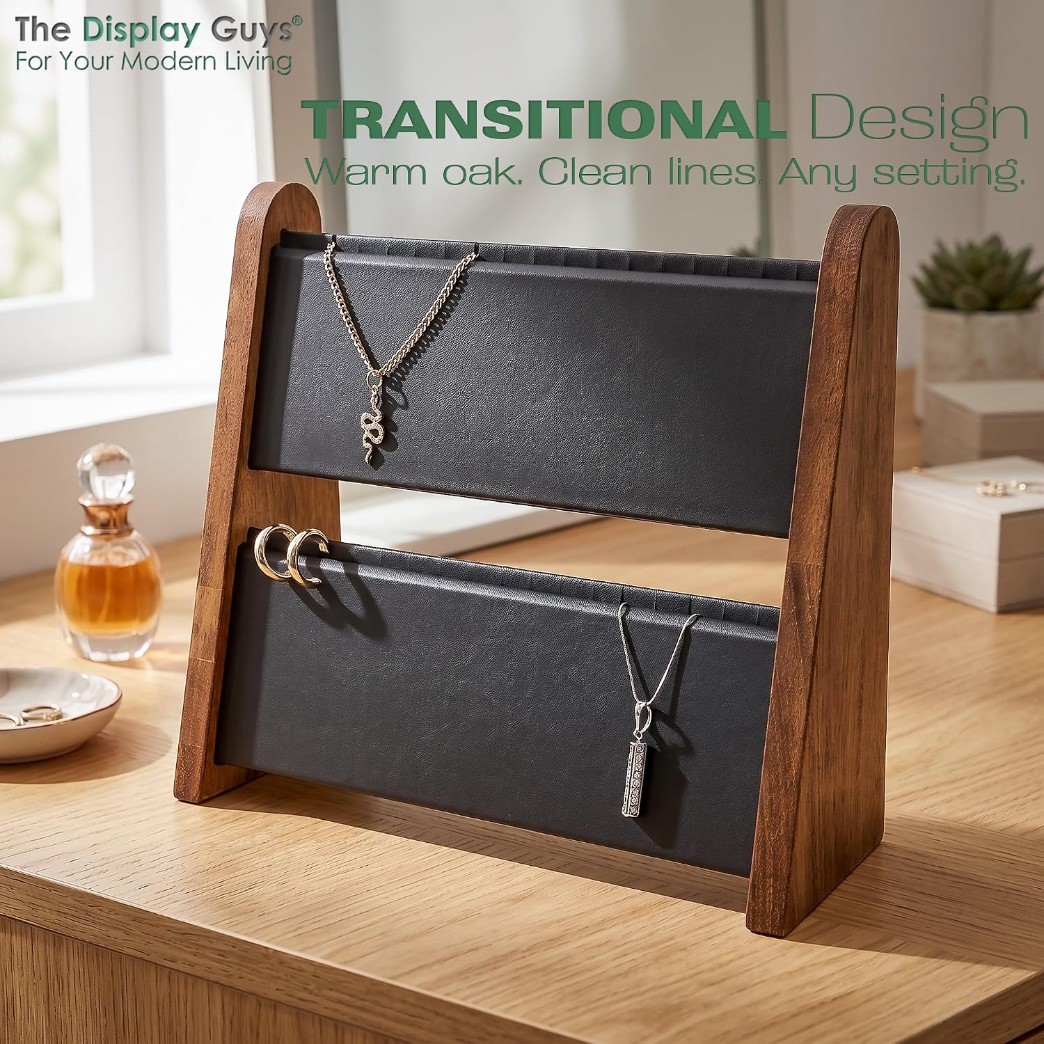TheDisplayGuys Jewelry Organizer Stand, Necklace & Bracelet Storage Holder