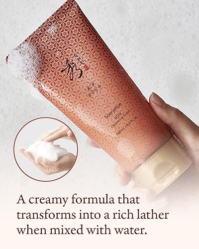 Miniatura 6 de Sooryehan Bon Cleansing Foam (5.4 fl oz) - Limpiador de ginseng herbario coreano para hidratación y vitalidad, reduce la tensión y la opacidad. con