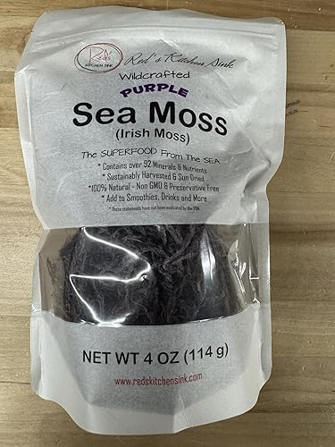 Miniatura 8 de Musgo marino púrpura  Elaborado en la naturaleza de Santa Lucía  4 onzas hace  50 onzas de gel de musgo marino  100% natural y crudo  Apoya el