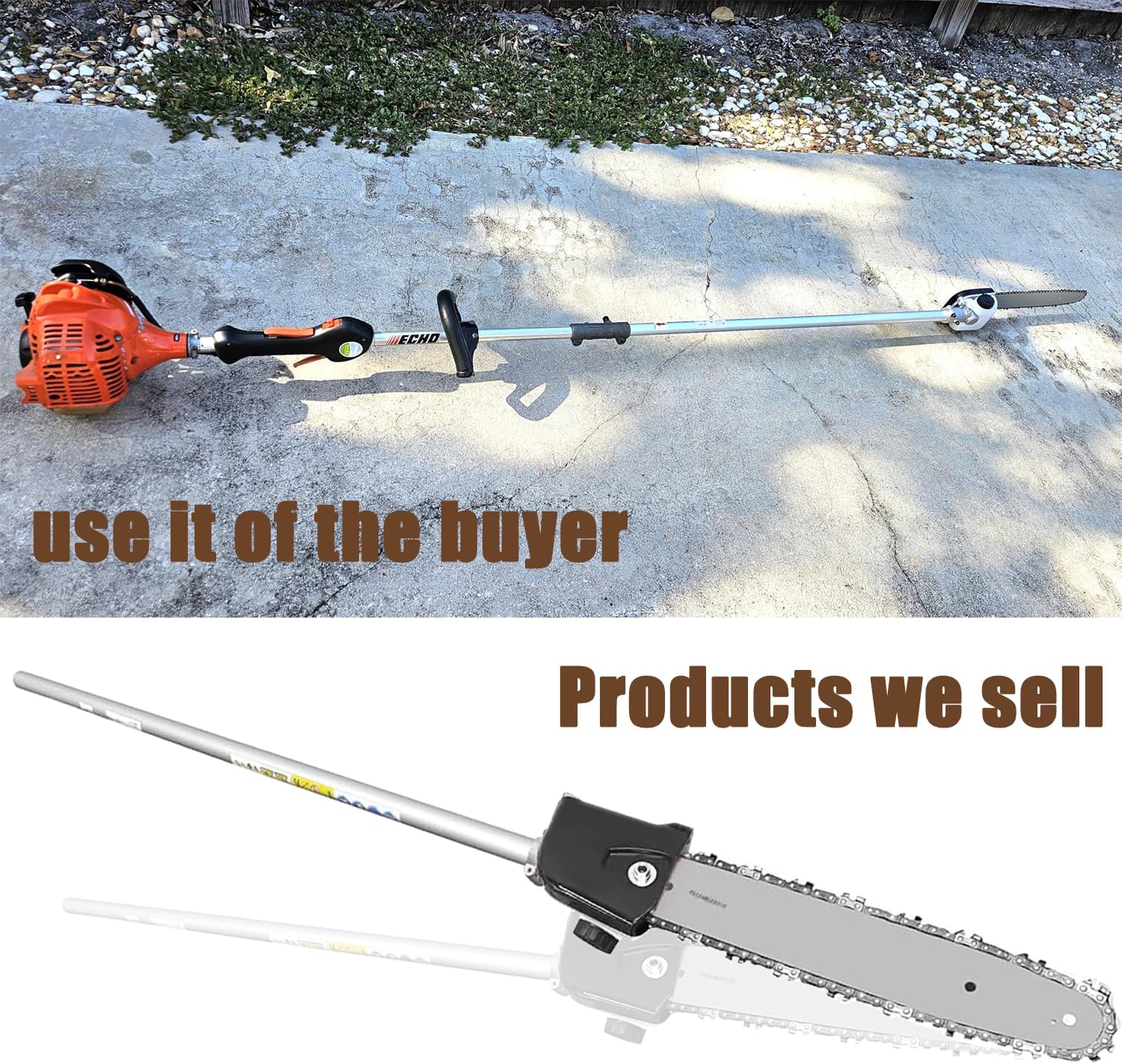 Replacment part Power Pole Pruner Saw Attachment pole saw attachment Compatible With echo's PAS 2620 PAS2620 99944200532