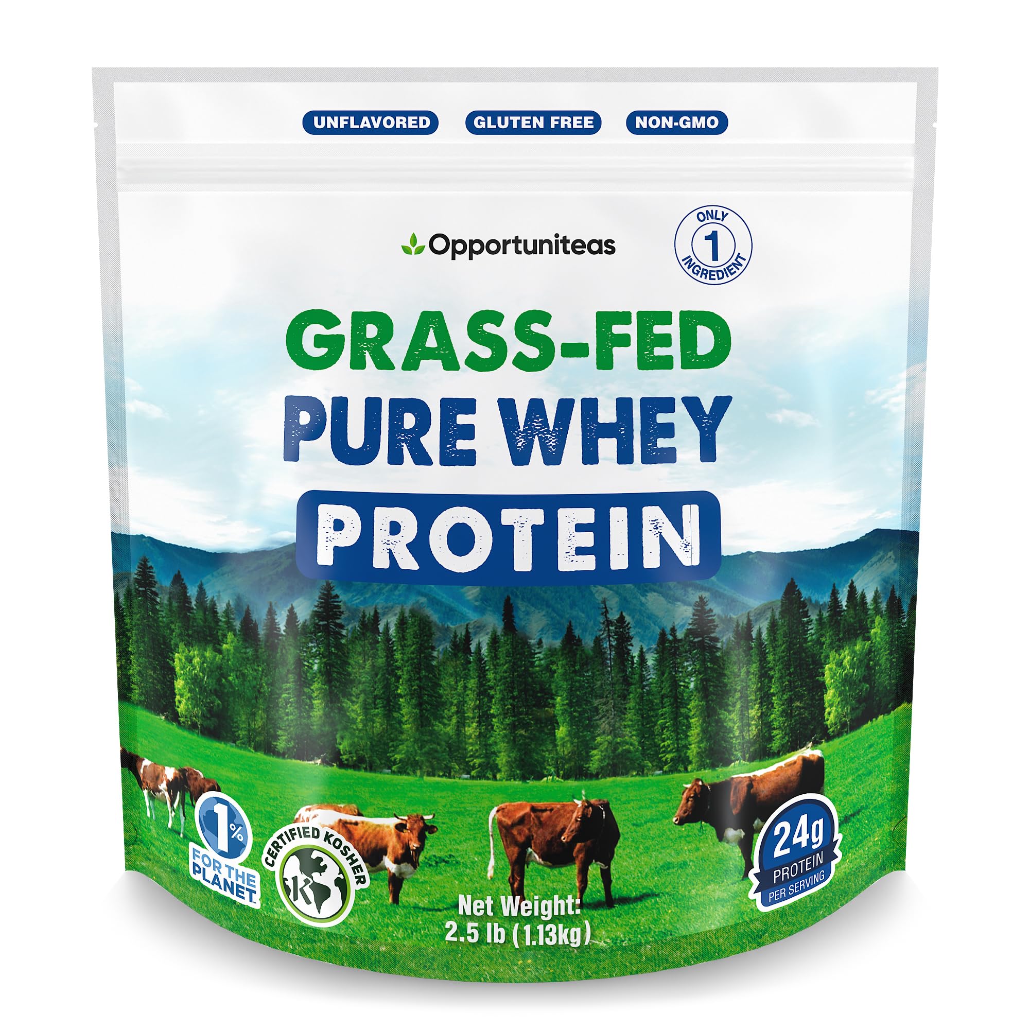 Opportuniteas Grass Fed Whey Protein Concentrate