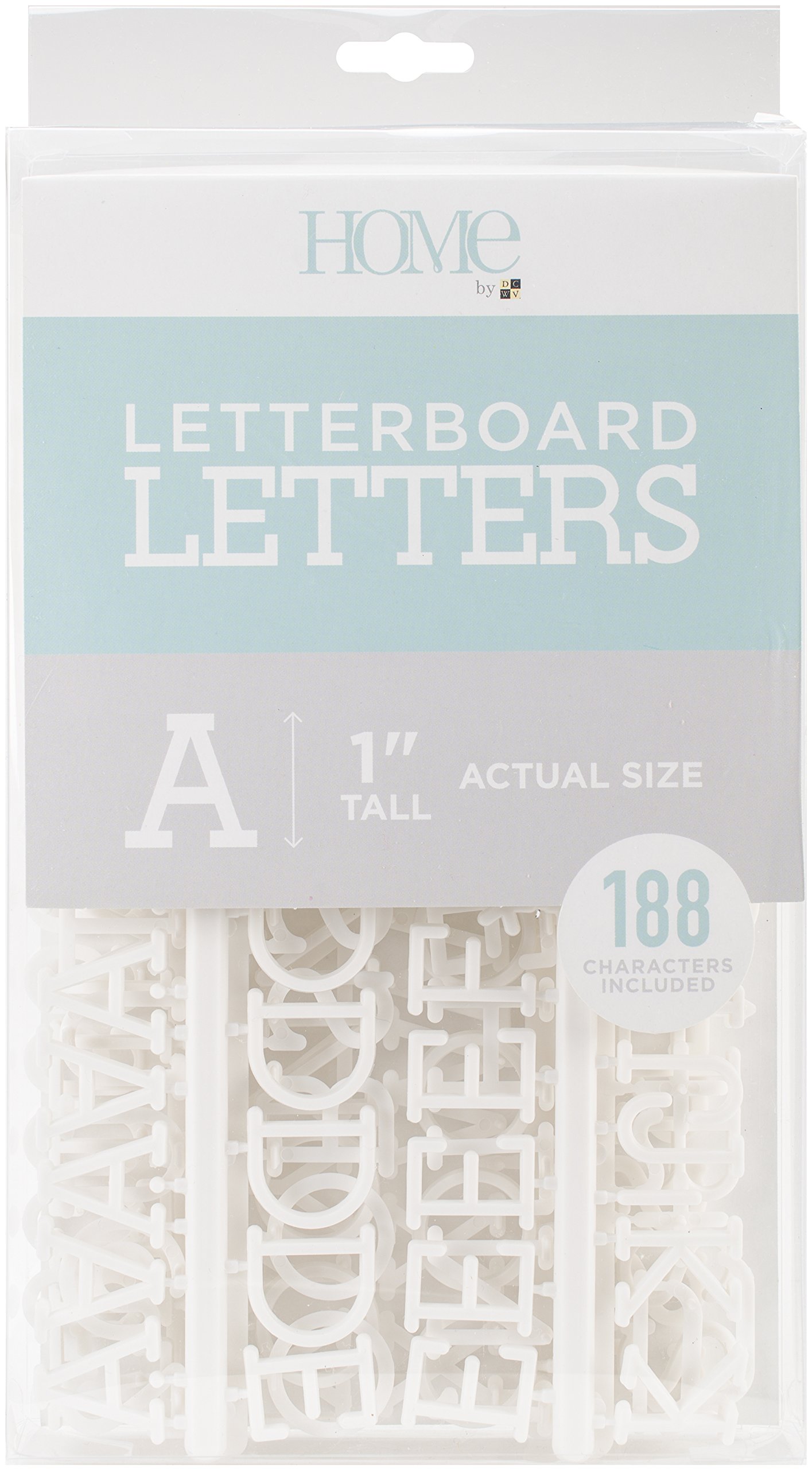 Die Cuts With A View Letter Board Pack, Synthetic Material, White, 28.6 x 15.3 x 3.2 cm