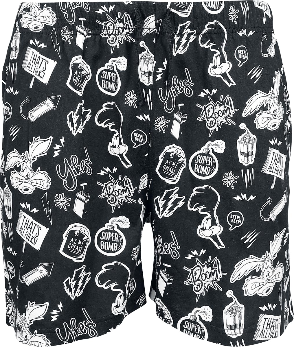 LOONEY TUNES Coyote Moonlight Hombre Pijama Multicolor 100% algodón Regular Regular