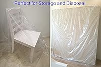 Vista 5 de Bolsa para colchón ComfortHome para mudanza y almacenamiento, tamaño individual y doble, 1 unidad