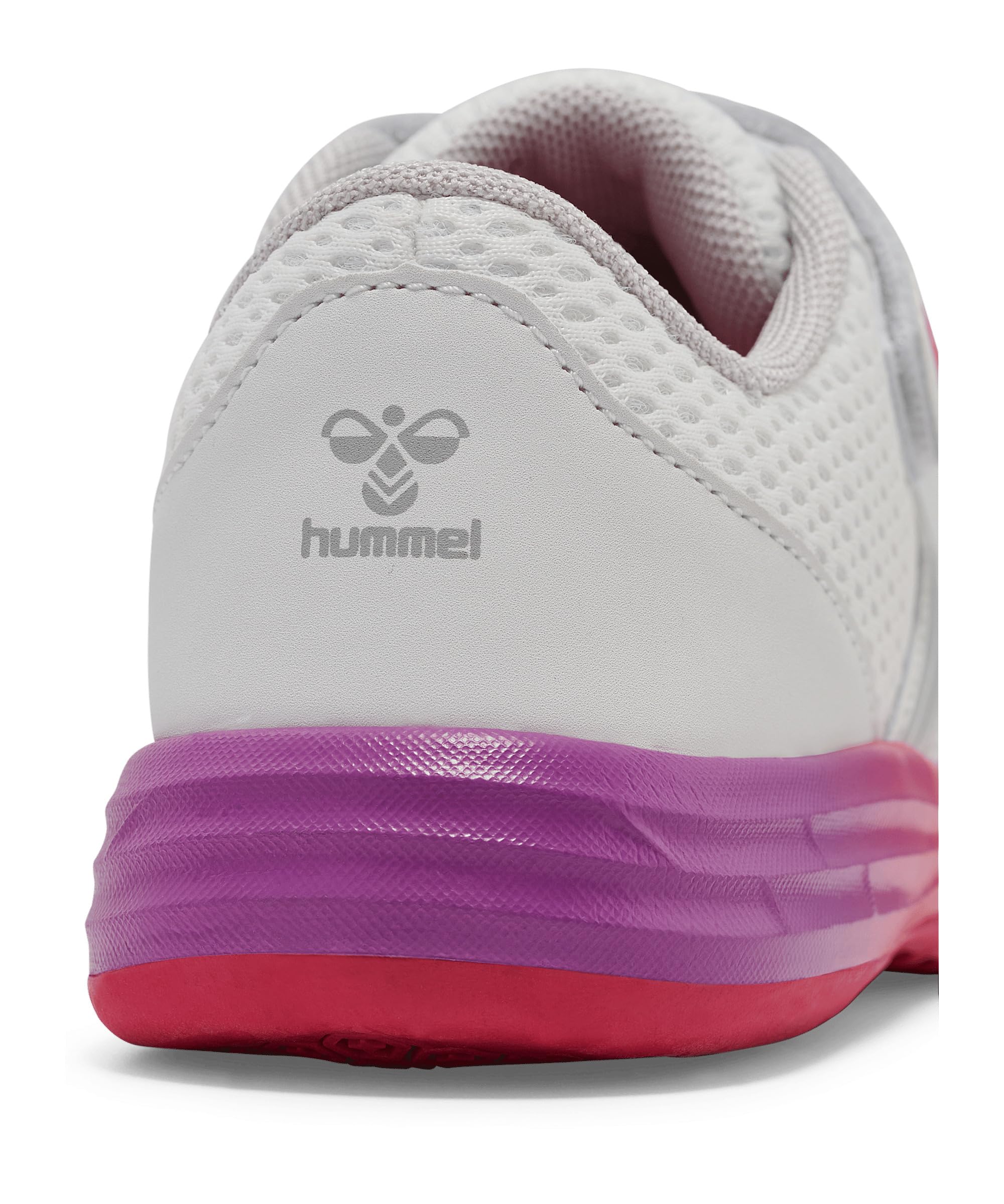 hummel Indoor Shoe Multiplay Flex Balonmano Niños Talla, Blanco y Rosa, 38 EU