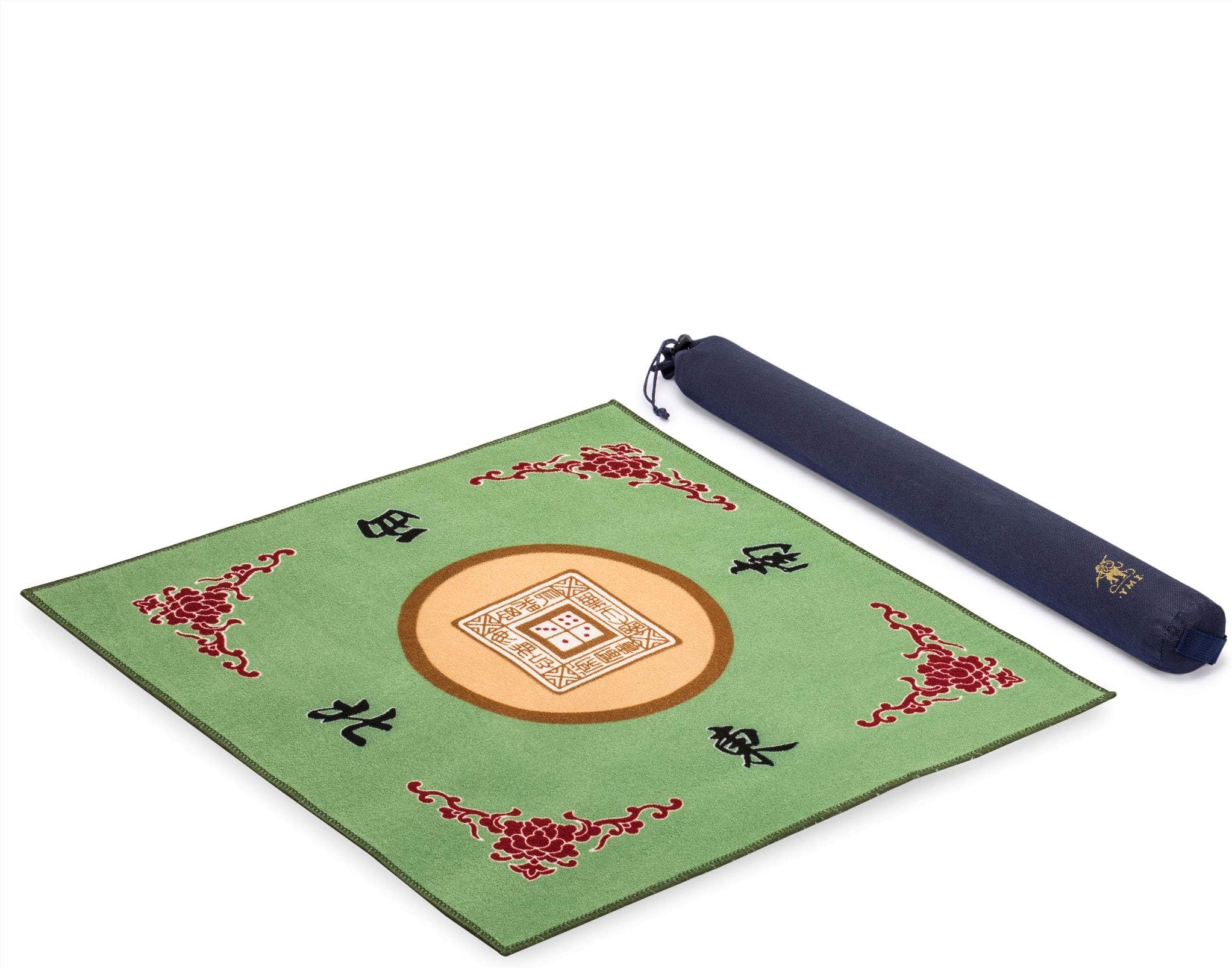 Green Square Table Cover for Mahjong, Poker, Card Games, Board Games, and More